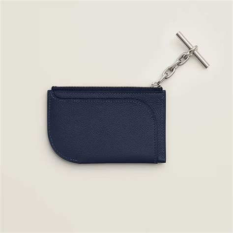 hermes business card holder|hermes card holder with strap.